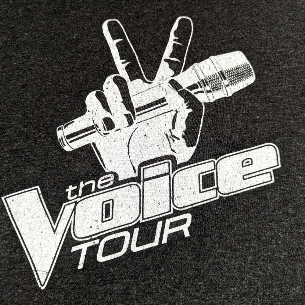 The 2014 'Voice' Tour Tee with Concert locations on back Medium
